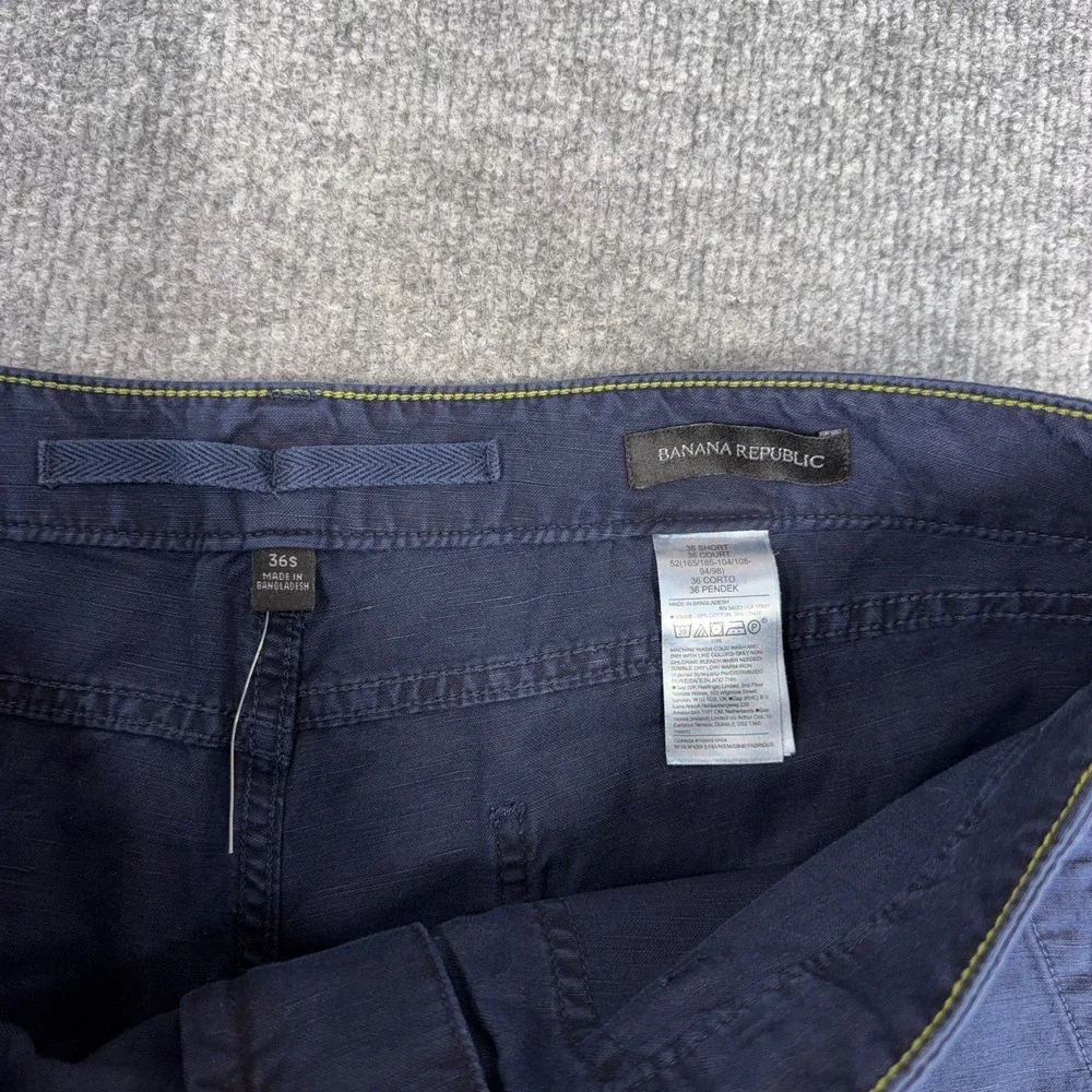 Banana Republic Pants Men 36 Short Navy Blue Double Knee Military Carpenter NEW